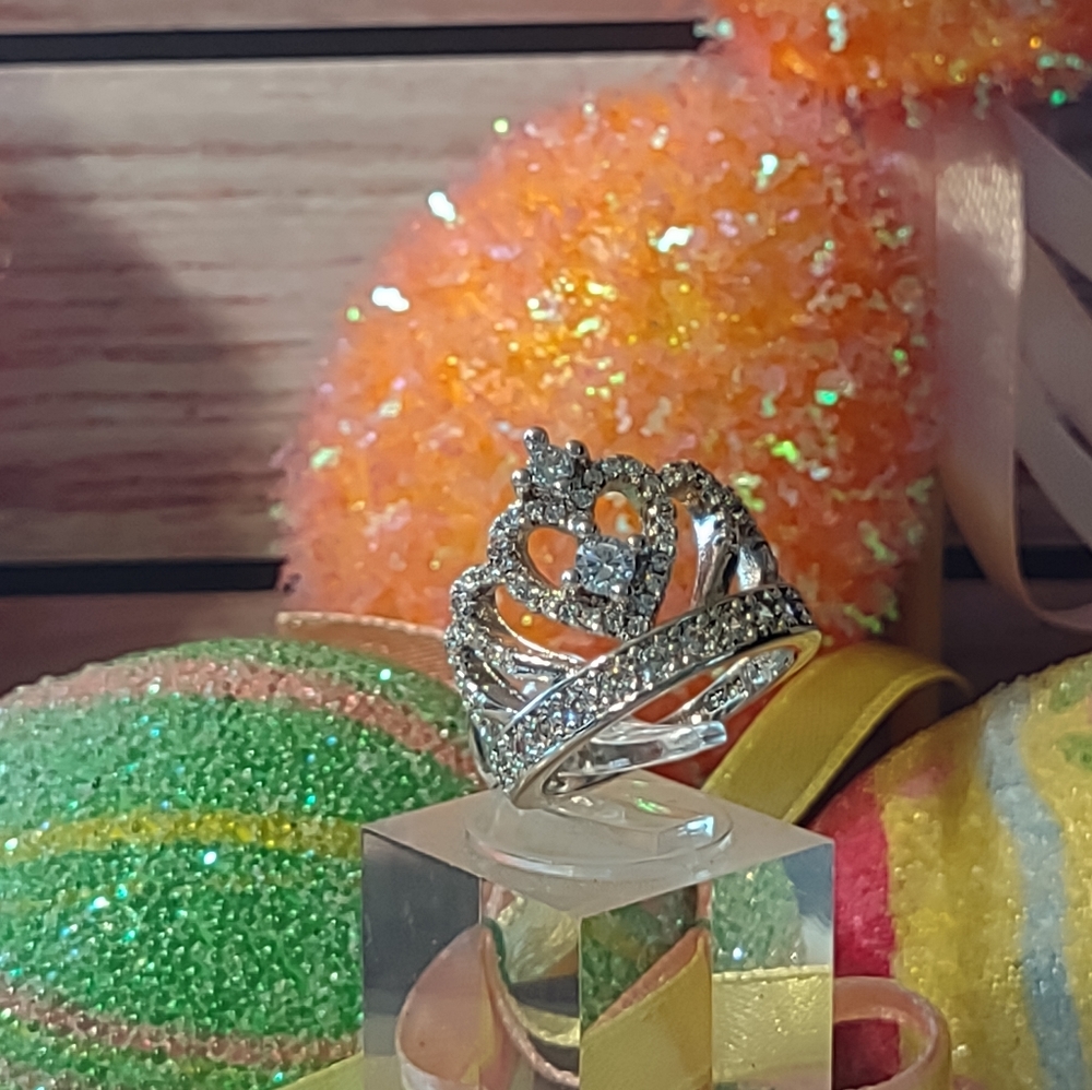 Sterling crown ring